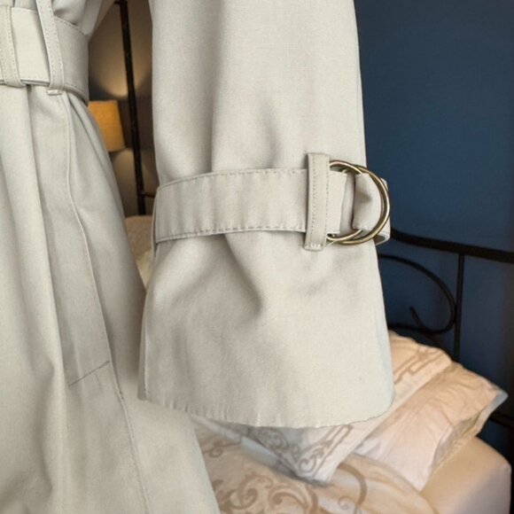 Vintage London Fog Tan Winter Trench Coat Wool Liner - Picture 5 of 14